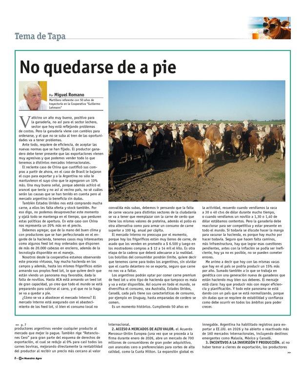 REVISTA NUESTRO AGRO ENERO 2026 N° 386 - página 8