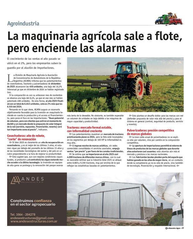 REVISTA NUESTRO AGRO ENERO 2026 N° 386 - página 23