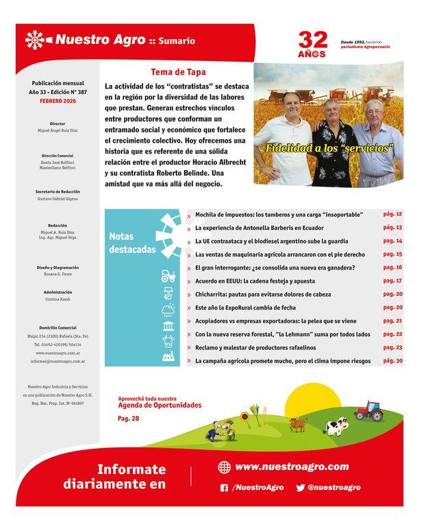 REVISTA NUESTRO AGRO FEBRERO 2026 N° 387 - página 5