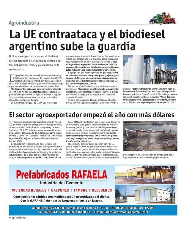 REVISTA NUESTRO AGRO FEBRERO 2026 N° 387 - página 14