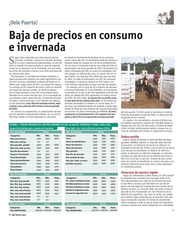 REVISTA NUESTRO AGRO MAYO 2026 N° 390 - página 18