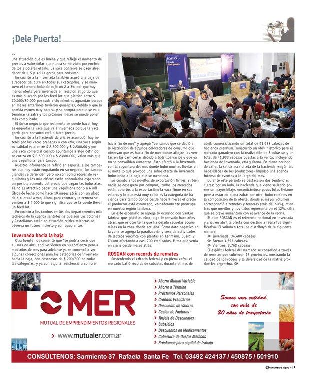 REVISTA NUESTRO AGRO MAYO 2026 N° 390 - página 19
