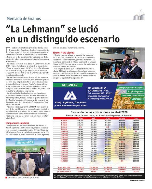 REVISTA NUESTRO AGRO MAYO 2026 N° 390 - página 21