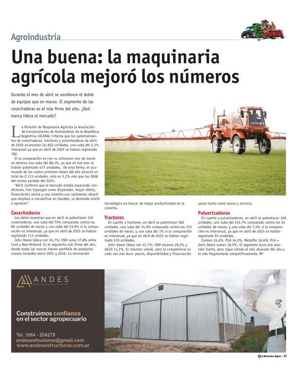REVISTA NUESTRO AGRO MAYO 2026 N° 390 - página 23
