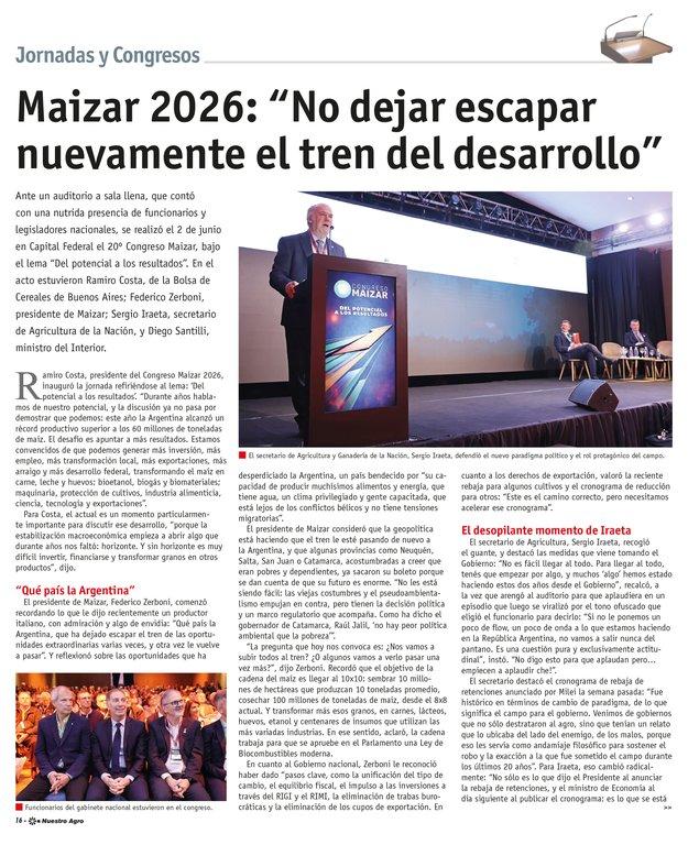 REVISTA NUESTRO AGRO JUNIO 2026 N° 391 - página 16