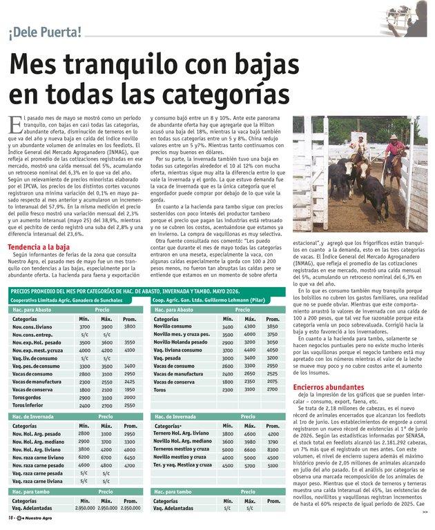 REVISTA NUESTRO AGRO JUNIO 2026 N° 391 - página 18