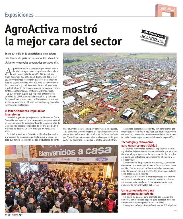 REVISTA NUESTRO AGRO JUNIO 2026 N° 391 - página 22