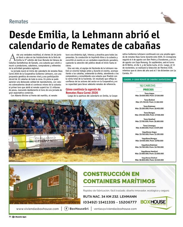 REVISTA NUESTRO AGRO JULIO 2026 N° 392 - página 14