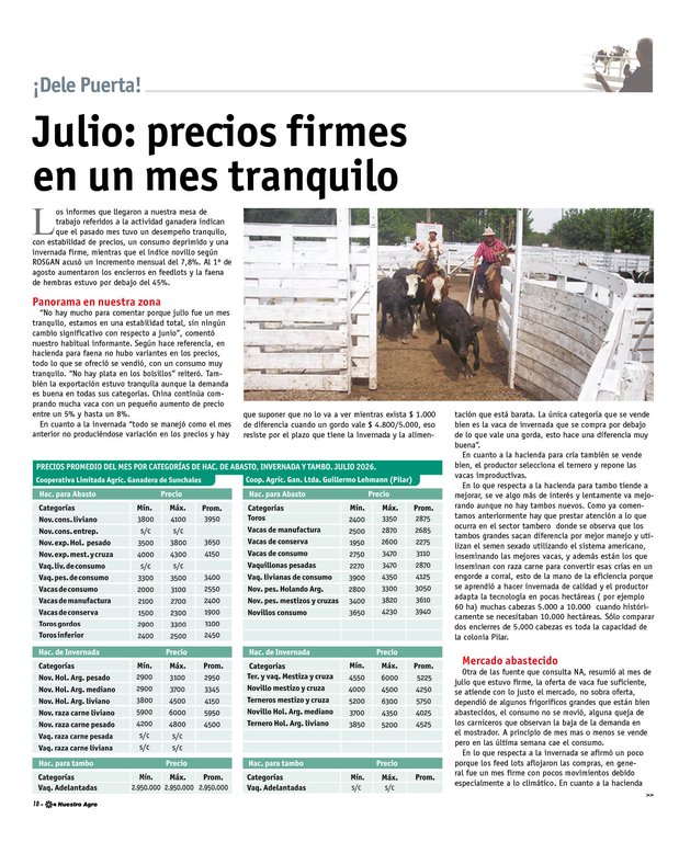REVISTA NUESTRO AGRO AGOSTO 2026 N° 393 - página 18