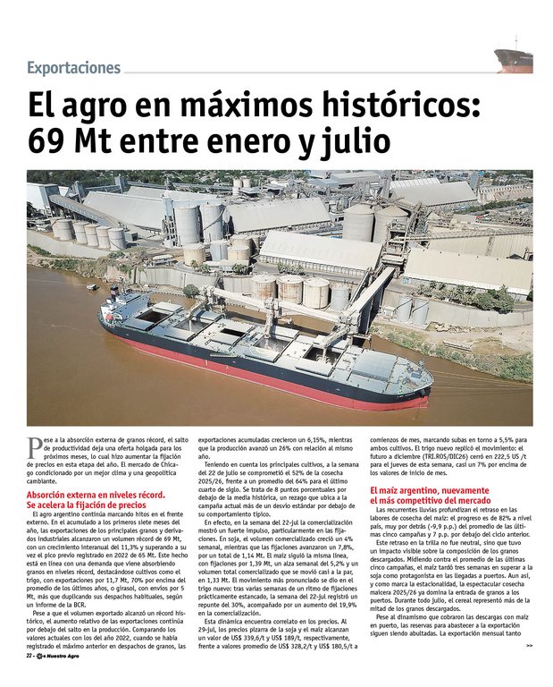 REVISTA NUESTRO AGRO AGOSTO 2026 N° 393 - página 22