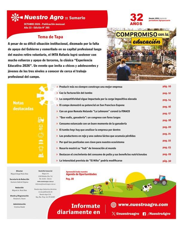 REVISTA NUESTRO AGRO OCTUBRE 2026 N° 395 - página 5