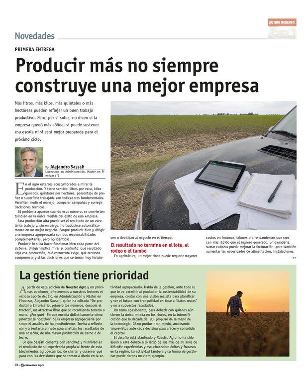 REVISTA NUESTRO AGRO OCTUBRE 2026 N° 395 - página 10