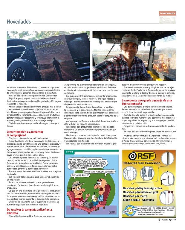 REVISTA NUESTRO AGRO OCTUBRE 2026 N° 395 - página 11