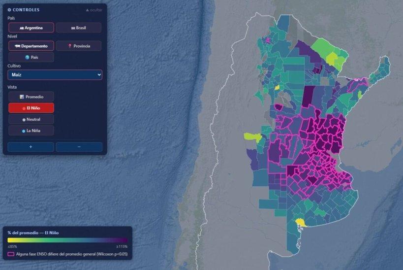 Presentan una herramienta para evaluar el impacto de El Niño en los cultivos