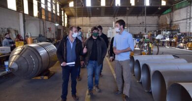 Videla visitó Santa Fe para recorrer las instalaciones del centro tecnológico de CAFYPEL